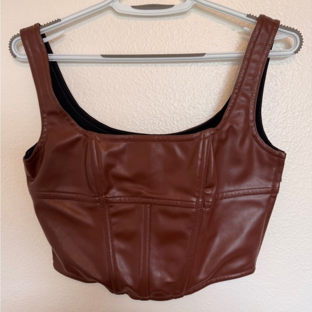 Poster Girl Vegan Leather Corset Small